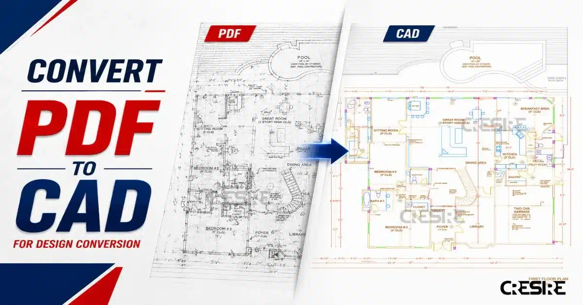 Convert PDF to CAD