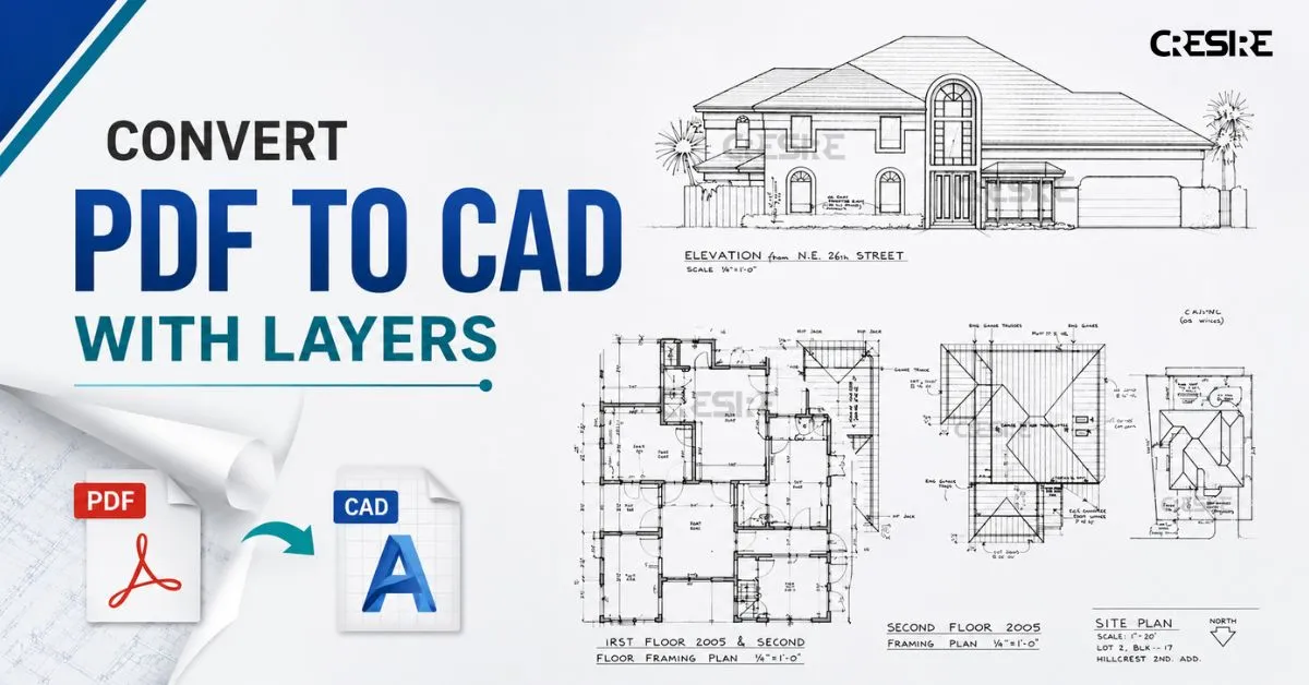 Convert PDF to CAD with Layers