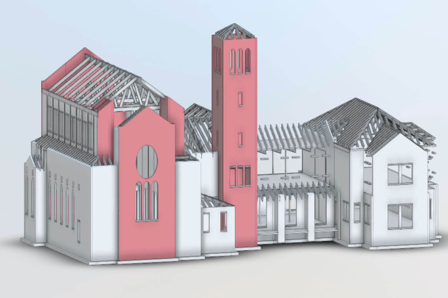 structural-bim-modeling-on-church-arizona-usa