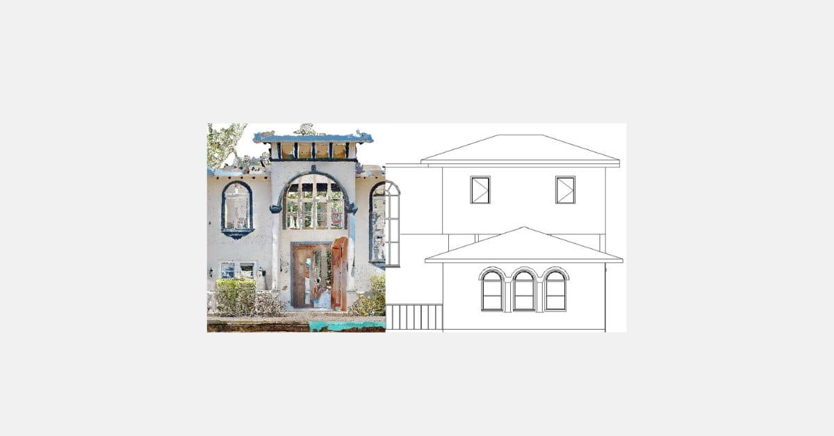Point Cloud to Architectural Drawings