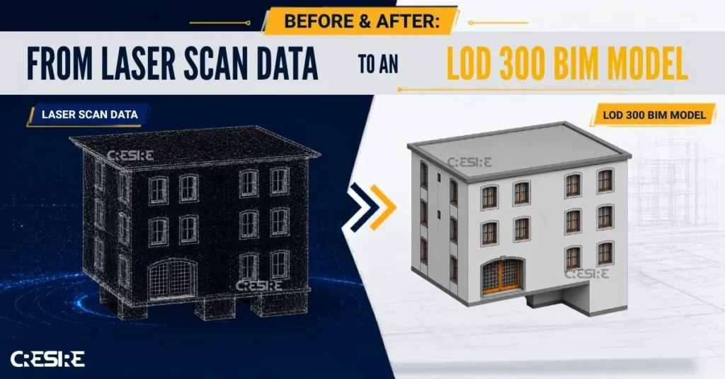 How a Laser Scan Became an Accurate LOD 300 BIM Model